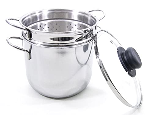 Rivadossi Riv610B18 Pasta Pot, Cm 18, Confezione E Cop Induzione Pe105 Lt3