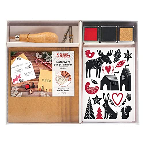Kit Di Linocut Per L'Inverno Scandinavo