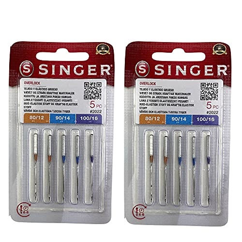 Singer Confezione Da 2 Aghi Per Overlock Singer 2022 Elx705 Per Macchina Da Cucire Overlock Singer 14Sh