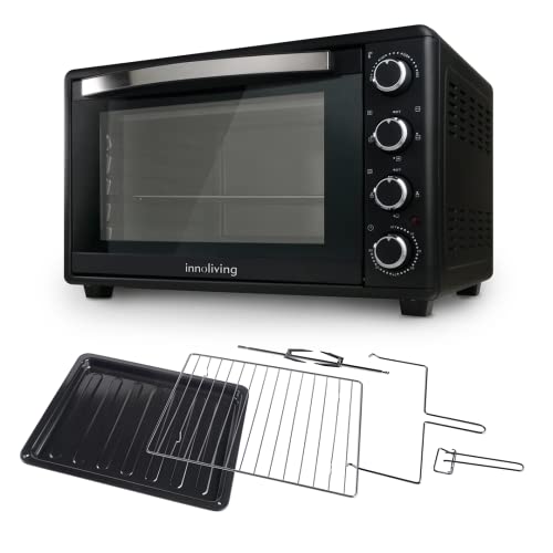 Forno Elettrico 45 Litri Con Ventilazione E Girarrosto Luce Interna Potenza 2000W Innoliving Inn-792