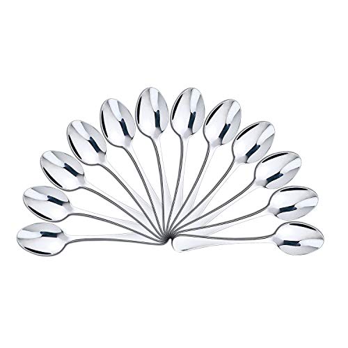 Mr. Spoon Minimal Collection Set Di Posate Da Portata In Acciaio Inossidabile - 12 Cucchiai Da Dessert In Acciaio Inossidabile 15X3,2Cm