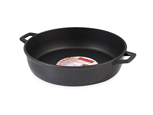Home Granchef Tegame Antiaderente Con 2 Manici, Alluminio Pressofuso, Nero, 40 Cm