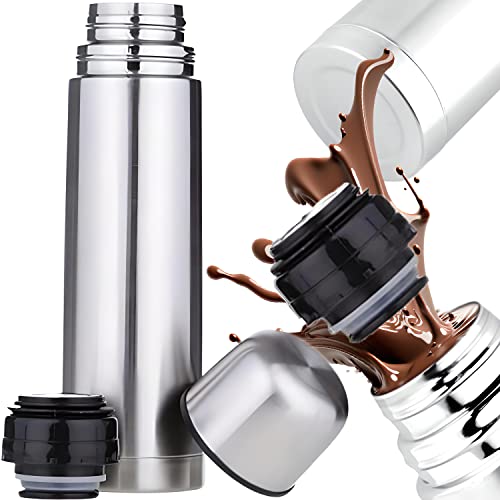 Retoo Thermos Thermos In Acciaio Inox, 45 Ml, Thermos Per Sport, Fitness, Attività All'Aperto, 100% A Prova Di Perdite, Isolamento Di Bevande Calde, S