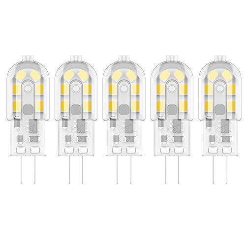 5X G4 Led Lampadine 2W Lampadina Led 12 Smd 2835Leds Bianco Caldo 3000K Led Lampada 200Lm Ac/Dc 12V