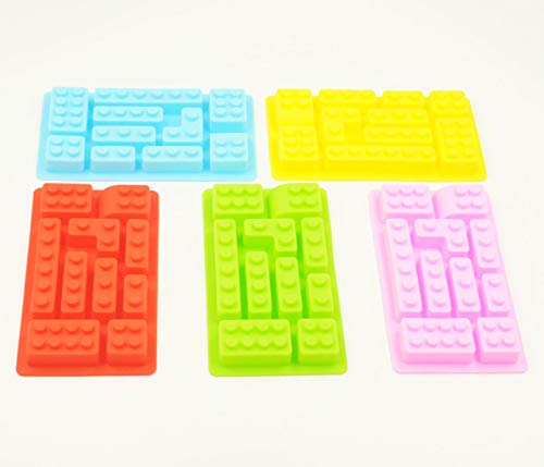 Selecto Bake Stampo Per Cubetti Di Ghiaccio In Silicone Per Mattoni Da Costruzione, Stampo Per Cioccolatini, Decorazioni Per Torte E Cupcake Per Feste