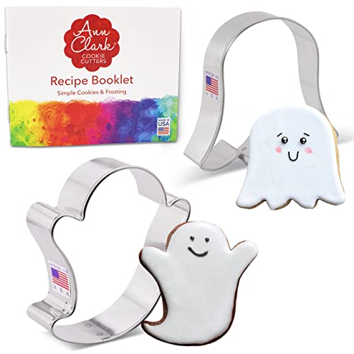 Formine Biscotti Stampi Fantasma Di Halloween 2 Pezzi, Prodotto Negli Stati Uniti Da Ann Clark