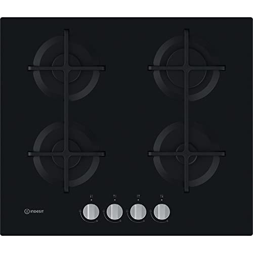 Indesit Ing 61T/Bk Black Built-In 59 Cm Gas 4 Zone(S)