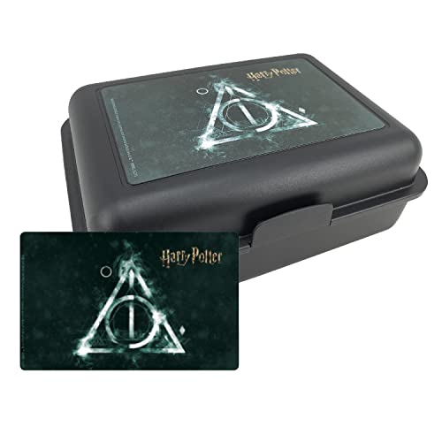 United Labels Harry Potter - Contenitore Per Il Pranzo, Motivo: Santuari Della Morte, Colore: Nero