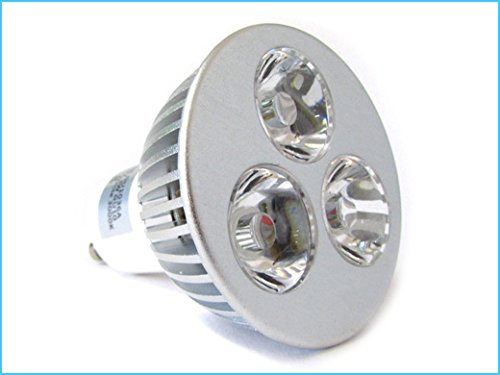 Faretto Lampadina Led Gu10 3W 3X1W 220V Bianco Caldo 3000K Ledlux