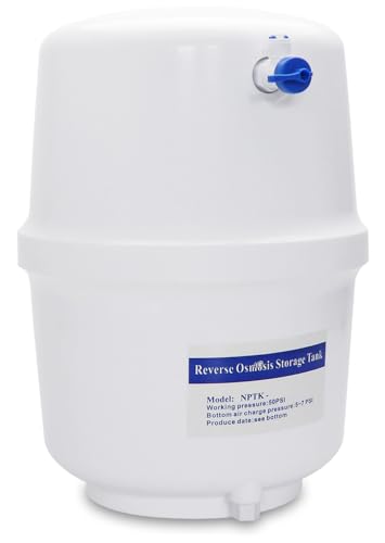 Smardy Serbatoio Di Stoccaggio D'Acqua 4 Galloni (15,14 Litri) Serbatoio A Pressione Con Rubinetto Di Arresto, Serbatoio Di Accumulo Dell'Acqua Per Os