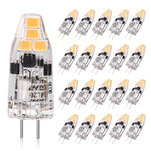 Ruledne Lampadine Led G4, Lampadina Super Mini 1.5W - 2W, G4 Led 12V Ac/Dc Bianco Caldo 2700K, Angolo Di Emissione 360° Ra≧85, Lampadine Led G4 Non Di