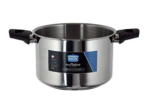 Pentola Acciaio Inox Ø 22 Cm Made In Italy Linea Natura