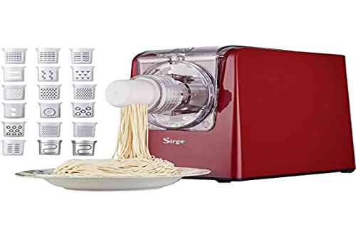 Sirge Pastamagic Macchina Per La Pasta, 300 W - 22 Trafile - 900Gr Di Pasta Verticale Per Non Farla Appiccicare. 4 Programmi Automatici - Inclusi Acce