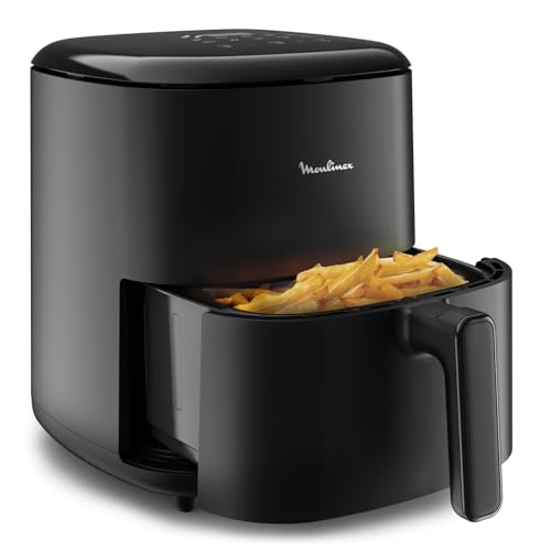 Moulinex Friggitrice Ad Aria, 5 Litri, Easy Fry Max, 1500 W, Friggitrice Senza Olio, 10 Programmi Di Cottura, Risultati Veloci, Capacità 6 Persone, To
