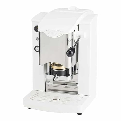 Faber Coffee Machines | Modello Slot Inox | Macchina Caffe A Cialde Ese 44Mm | Pressacialda In Ottone Regolabile (Bianco | Bianco)