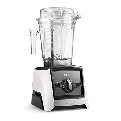 Vitamix 2500I Wh Ascent A2500I Smart Power Blender, Boccale Da 2 Litri, Bianco, Acciaio Inossidabile