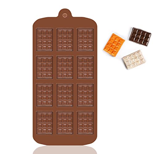 Jinyjia Stampi Per Cioccolatini, Mini Stampi In Silicone Per Cioccolato Con 12 Cavità, Stampi Per Cialde Antiaderenti, Per Cioccolato Fatto A Mano, En