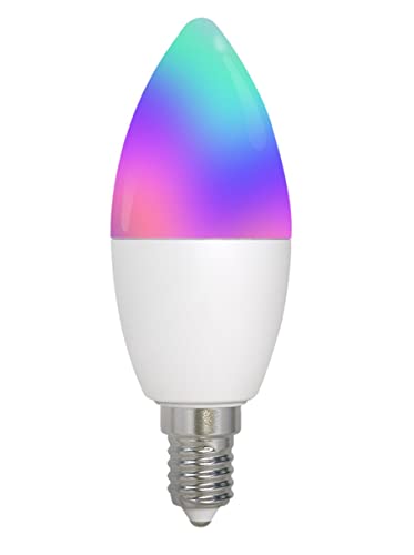 Lampadina Led E14 Zigbee, E14 5W Forma Candela, Rgb Cct Dimmerabile, Compatible Con Alexa, Compatibile Con Philips Hue 3.0 (1) (1)