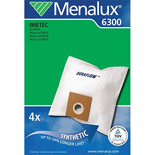Menalux 900256163 Sacchetti Per Aspirapolvere, Nylon