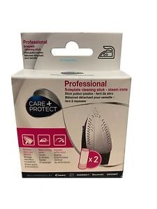 Care + Protect Stick Pulisci Piastra E Ferro Da Stiro, Decalcificante In Fiale, Professionale, Universale, Anticalcare, Include 2 Stick Da 5 Ml