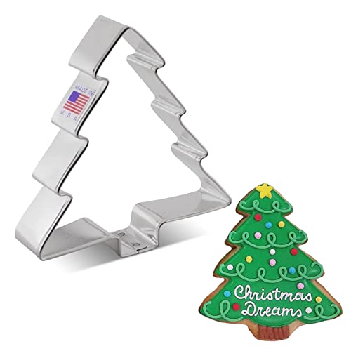 Formina Per Biscotti Stampo A Forma Di Albero Di Natale 10,2 Cm, Prodotto Negli Stati Uniti Da Ann Clark