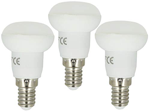 3 Pezzi Lampadina Led A Riflettore, Led E14 R39, 3W=25W 220V, Diametro 39Mm, Lunga 69Mm (3000K)