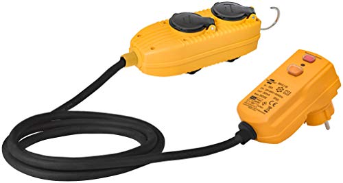 Brennenstuhl 1132751 - Adattatore Con 4 Prese Con Coperchio Powerblock + Presa Ip44 30 Ma 2 M H07Rn-F 3G1,5