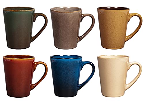 H&H Set 6 Mug Tierra Assortite Cc 300