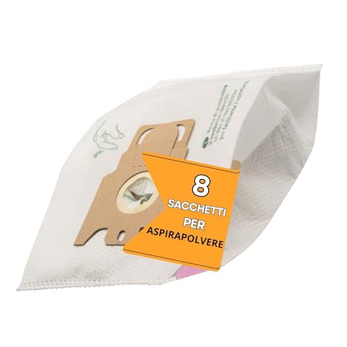 Elettrocasa - Sacchetti Aspirapolvere Per Miele E Hoover 8 Pezzi - Sacchetti Per Aspirapolvere Me3 In Tnt - Sacchi Aspirapolvere Per Pulizia Casa