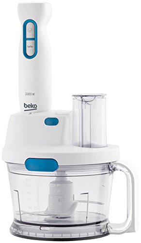 Beko Frullatore Ad Immersione Hbg5100W Robot Multifunzione, 500 W, 0.75 Litri, Plastica, Bianco