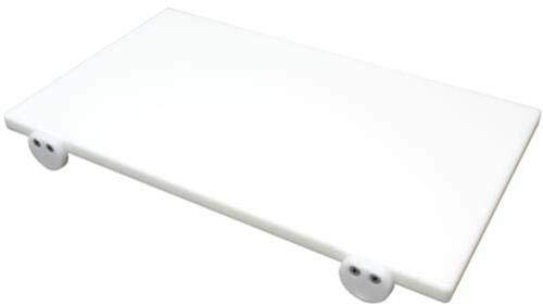 Tagliere In Polietilene Professionale Bianco 50X30X2 Con Fermi
