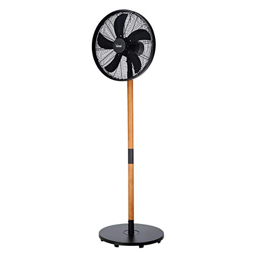 Bimar Vpm410 Ventilatore A Piantana Altezza 150 Cm In Legno E Metallo, Ventilatore Silenzioso Con Selettore 0 +3 Velocità, Elica Ø 40 Cm Con 5 Pale, M