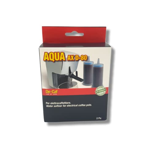 2 Filtri Anticalcare Aqua Axor D-80 Addolcitori Di Acqua Per Macchine Da Caffe