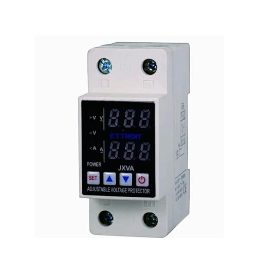 Ettroit - Rele Automatico Di Protezione Sovratensione Sovracorrente Con Riporistino Automatico Ac230V 63A 2 Moduli Din