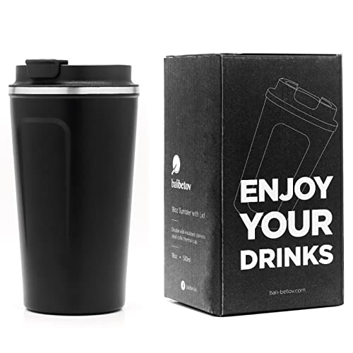 Balibetov 510Ml Tazza Termica, Tazza Da Viaggio Per Caffe, Beuta Da Vuoto In Acciaio Inossidabile, Tazza Termica Da Viaggio Con Coperchio A Prova Di P