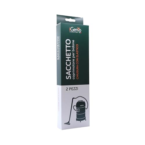 Sacchetti Coprimotore Per Bidone Con Elastico Universali - 2 Sacchetti Riutilizzabili
