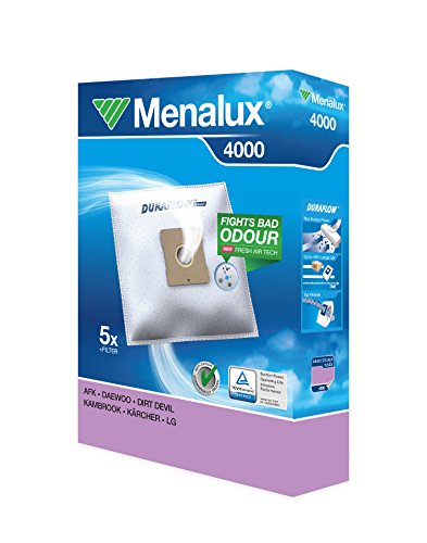 Menalux 900196131 4000 Sacchetti Per Traini Daewoo Rc105-705-407-805-107-406-605, Imetec 8121 Eco