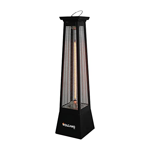 Luce Quadra Vulcano, Stufa Con Resistenza Al Carbonio 2.000W, H 80Cm, Er036