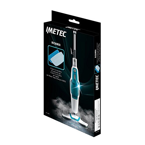 Imetec 8166 Kit Ricambi, 4 Panni In Microfibra Scopa A Vapore Imetec Master Vapor Detergent Sm03