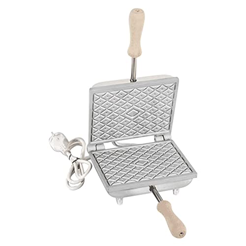 Cbe Elettrodomestici 5010100Cr Ferratelle Biscottiera Rettangolare, 600 Watt, Cromato