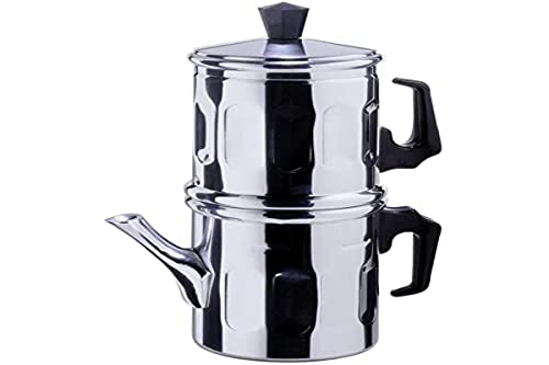 Ilsa Caffettiera Napoletana Diamante, Alluminio, Tazze 1-2, Cl 15