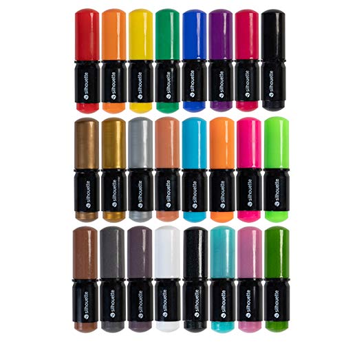 24 Penne Colorate Per Plotter Cameo, Portrait E Curio