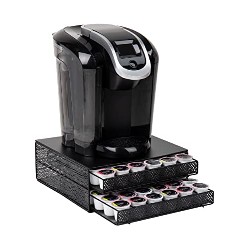 Mind Reader 'Jumbo' Per 72 Capsule Dolce Gusto/Keurig K-Cup/Verismo / Cbtl, Cassetto Portaoggetti Per Caffè Nero