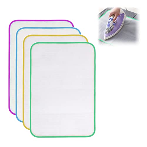 4 Reti Antiscottatura Termoadesive, Rete Di Protezione Contro La Stiratura, Cuscino Di Protezione Antifocus, Panno Da Stiro In Rete Resistente Al Calo