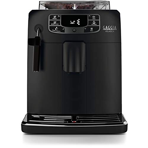 Gaggia Velasca Black Macchina Da Caffè Automatica Per Espresso E Cappuccino, Caffè In Grani O Macinato, Ri8260/01, 1000W, Black, 100% Made In Italy