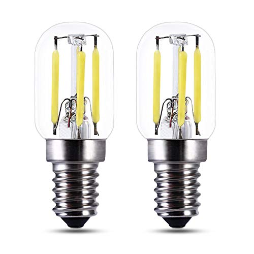 Akynite Lampadina Basculante Garage 24V E14 3W Luce Fredda 6000K, T22, Lampadina Cancello E14 25W Equivalente, 250Lm, Led E14 12V Dc Filamento Tubolar