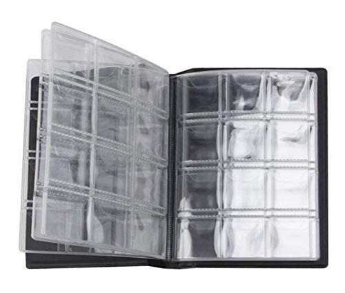1Pcs Black 10 Pages 120 Pockets Coin Collection Album Commemorative Coins Penney Storage Book Holder Organizer For Coin Collector