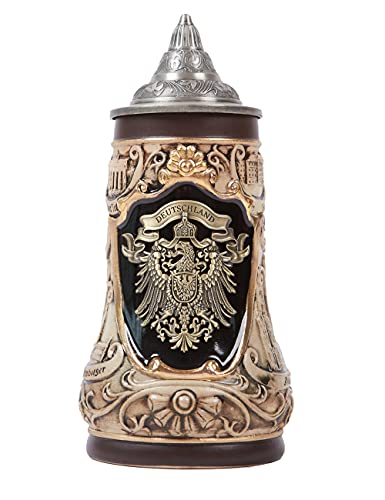 Nenbolec Boccale Birra Tedeschi Germania Stemma Oktoberfest Beer Stein Mug 0.9L