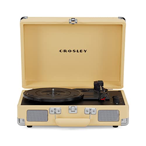 Crosley Cruiser Plus Giradischi Con 2 Altoparlanti, Bluetooth E Aux - Giradischi Vintage A 3 Velocità - Per Vinili Da 7", 10" E 12" - Portatile Con Cu
