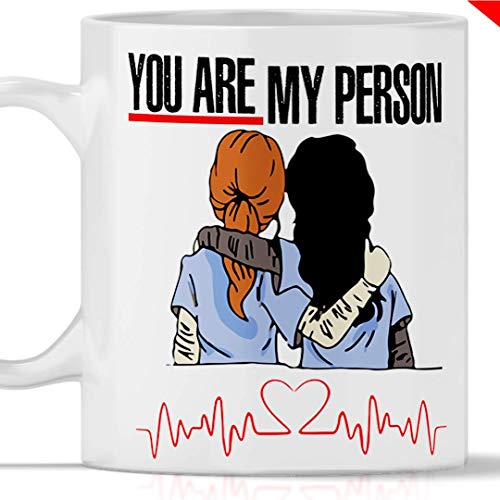 Tazza Grey'S Anatomy You Are My Person. Gadget Mug Greys Anatomy Tributo A Meredith Grey E Cristina Yang. Anche Come Idea Regalo Originale E Simpatica